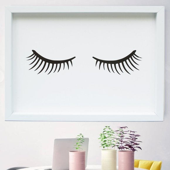 Wall Decor Eyelashes Wood Wall Decor Poshmark